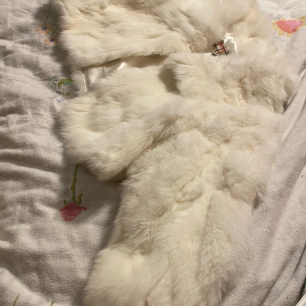 Satin lined Rabbit Fur Coats - Picture 8 of 10